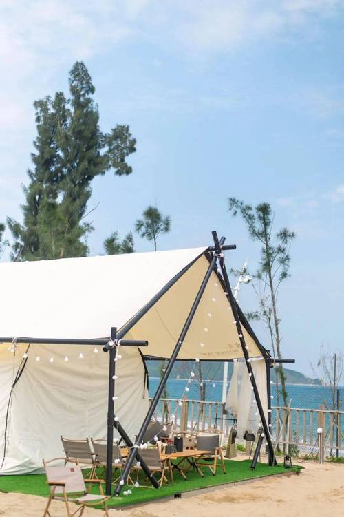 滨海休闲区帐篷
